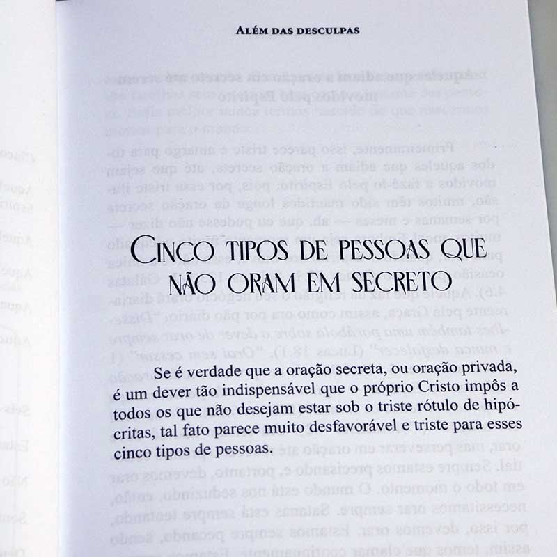 Kit 10 Livros | Além das Desculpas | Thomas Brooks