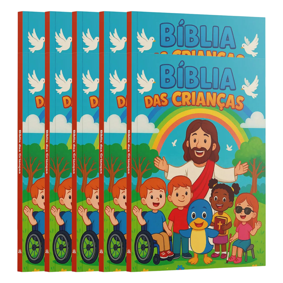 Kit 10 Livros | Bíblia das Crianças : Amor de Jesus