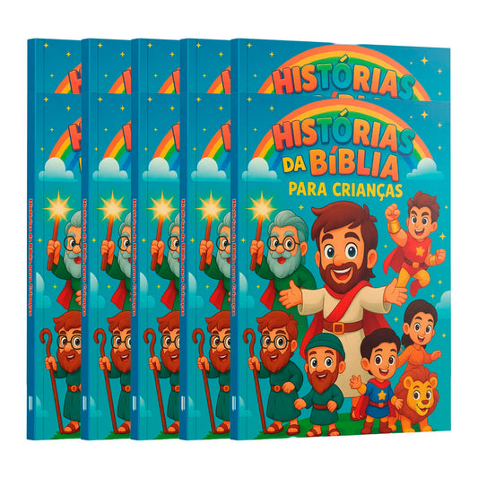 Kit 10 Livros | Bíblia Infantil - Aventuras de Fé e Coragem