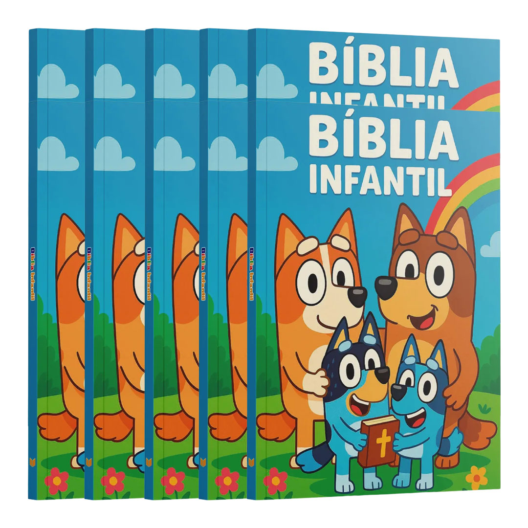 Kit 10 Livros | Bíblia Infantil - Família de Lobinhos