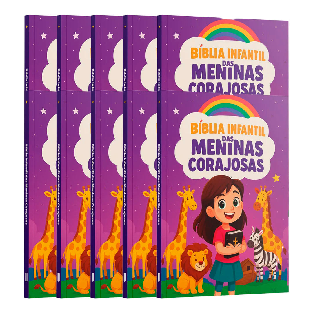 Kit 10 Livros | Bíblia para Meninas Corajosas