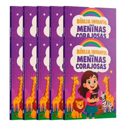 Kit 10 Livros | Bíblia para Meninas Corajosas
