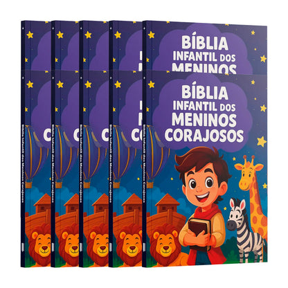 Kit 10 Livros | Bíblia para Meninos Corajosos