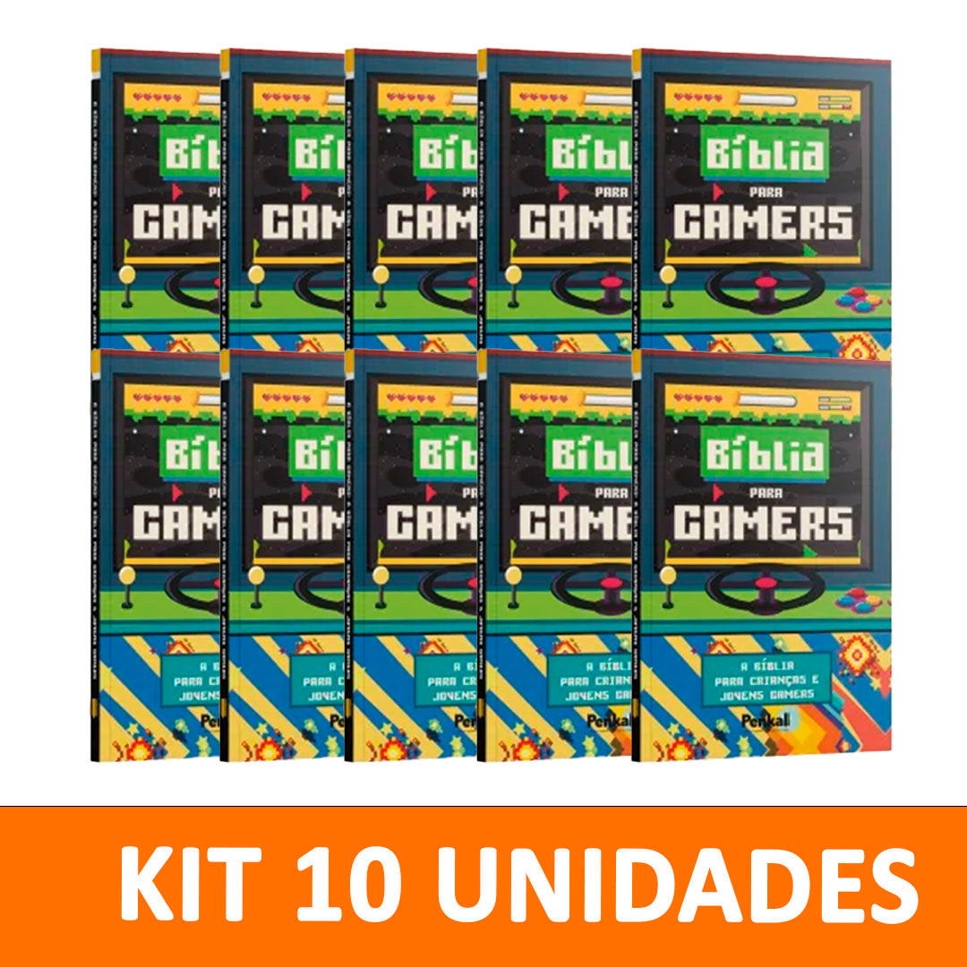 Kit 10 livros - Bíblia para Gamers | A Bíblia para Crianças Jovens Gamers