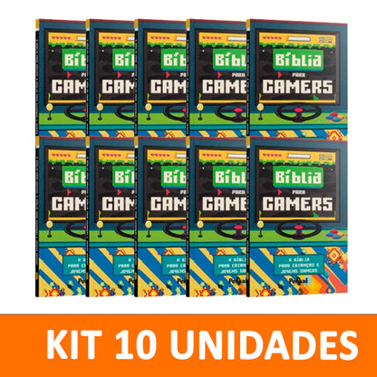 Kit 10 livros - Bíblia para Gamers | A Bíblia para Crianças Jovens Gamers