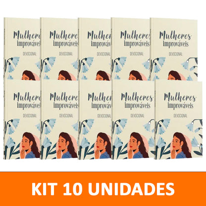 Kit 10 livros - Devocional Mulheres Improváveis | Ana Clara Souza
