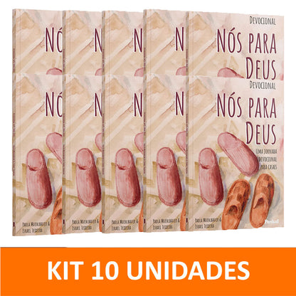 Kit 10 livros - Devocional Nós para Deus - Uma Jornada Devocional para Casais - Paola Muehlbauer &amp; Israel Teixeira