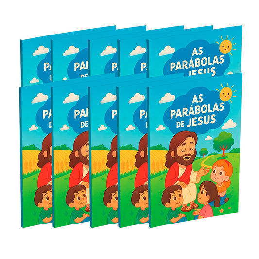 Kit 10 Livros | Livreto Infantil - Parábolas de Jesus