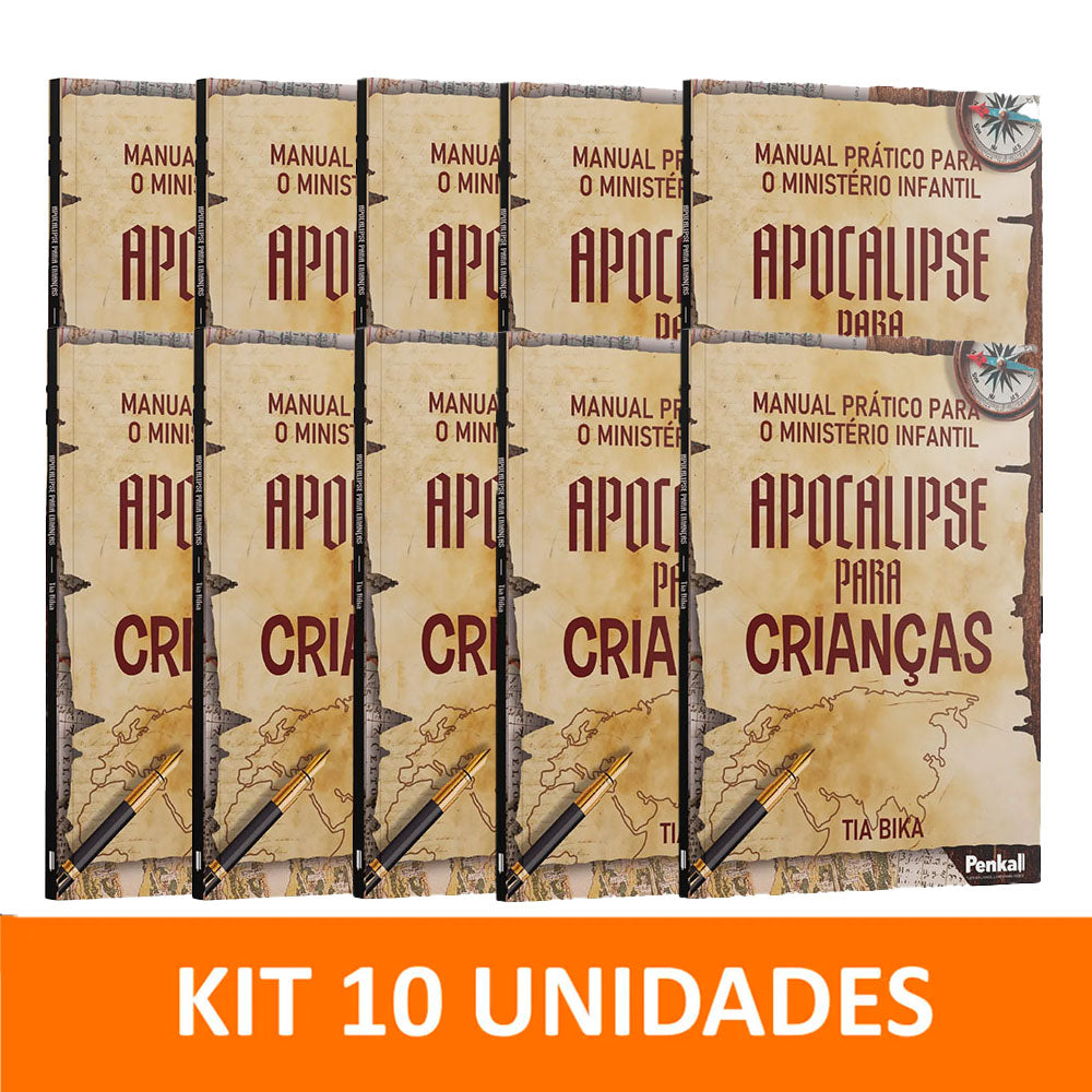 Kit 10 livros - Manual Prático para o Ministério Infantil - Apocalipse para Crianças - Tia Bika