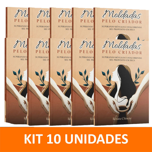 Kit 10 livros - Moldadas pelo Criador | Superando Rótulos e Descobrindo seu Propósito em Deus | Renata Chineze
