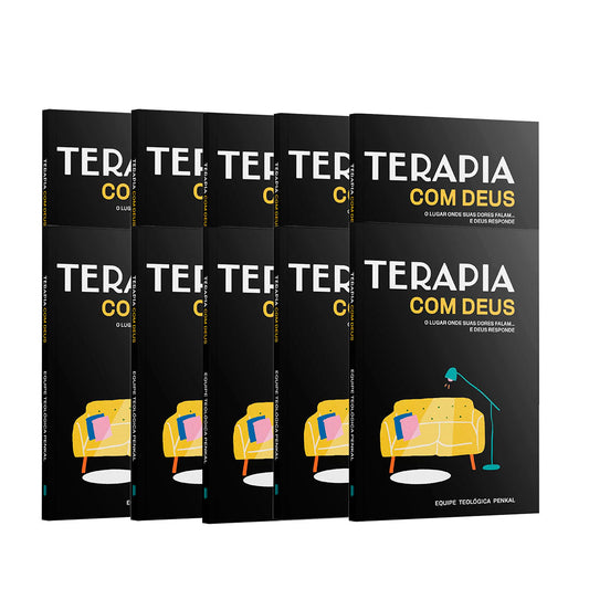 Kit 10 livros | Terapia com Deus | O lugar onde suas dores falam... e Deus responde | Equipe Teológica Penkal