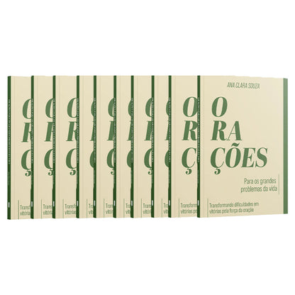 Kit 10 livros - Transformando Dificuldades em Vitórias pela Força da Oração - Ana Clara Souza
