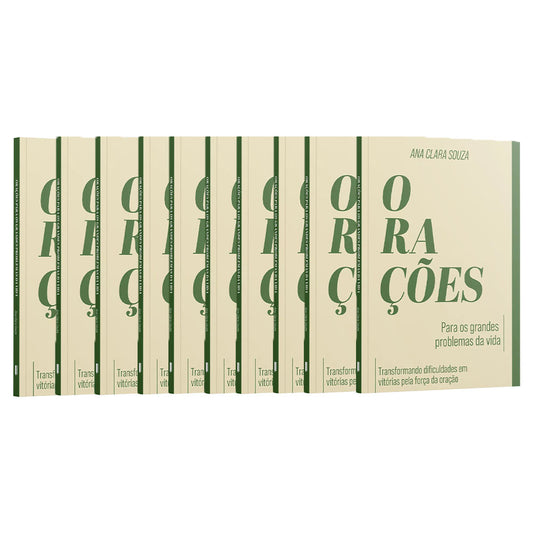 Kit 10 livros - Transformando Dificuldades em Vitórias pela Força da Oração - Ana Clara Souza