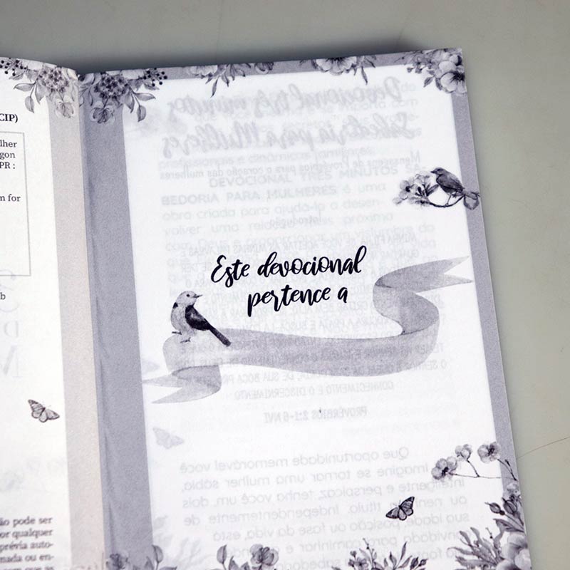 KIT 10 Unidades | Devocional 3 Minutos de Sabedoria Para Mulheres | Lettering