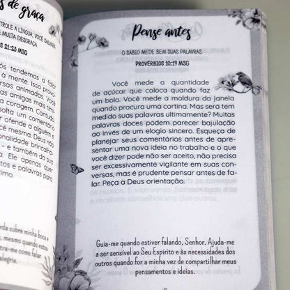 KIT 10 Unidades | Devocional 3 Minutos de Sabedoria Para Mulheres | Lettering