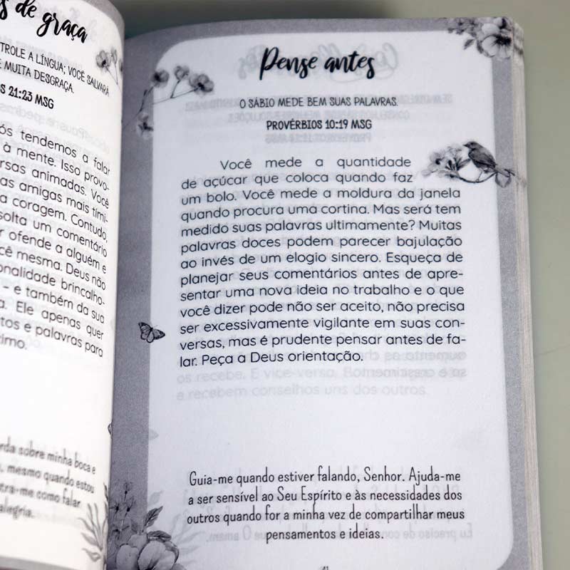 KIT 10 Unidades | Devocional 3 Minutos de Sabedoria Para Mulheres | Papel