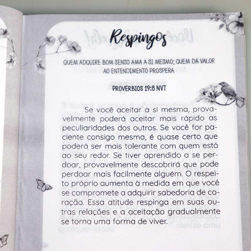 KIT 10 Unidades | Devocional 3 Minutos de Sabedoria Para Mulheres | Papel
