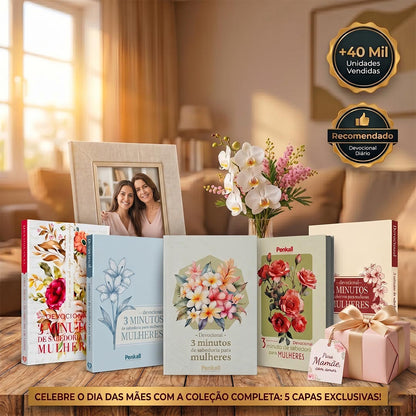 Kit 15 Devocionais Dia das Mães | Momentos de Fé e Renovação