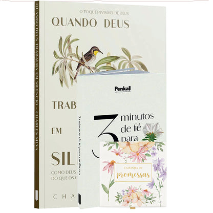 Kit 2 Livros + Caixinha de Promessas | Esperança Renovada em Cada Amanhã