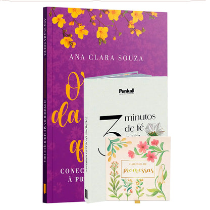 Kit 2 Livros + Caixinha de Promessas | Intimidade com Deus na Rotina