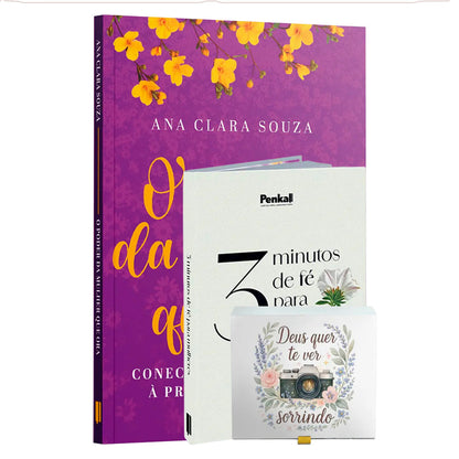 Kit 2 Livros + Caixinha de Promessas | Promessas que Geram Alegria
