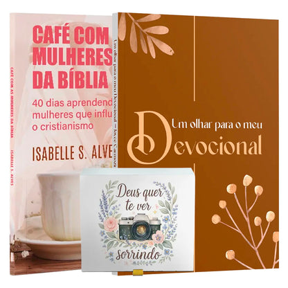 Kit 2 Livros + Caixinha de Promessas | Promessas que Alegram a Alma
