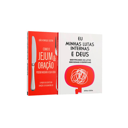 Kit 2 Livros -  Combatendo As Lutas Espirituais Com Jejum e Oração