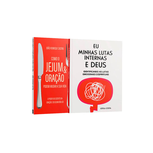 Kit 2 Livros -  Combatendo As Lutas Espirituais Com Jejum e Oração