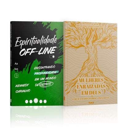 Kit 2 Livros - Conexão Espiritual Com Deus - Espiritualidade Off-line + Mulheres Enraizadas