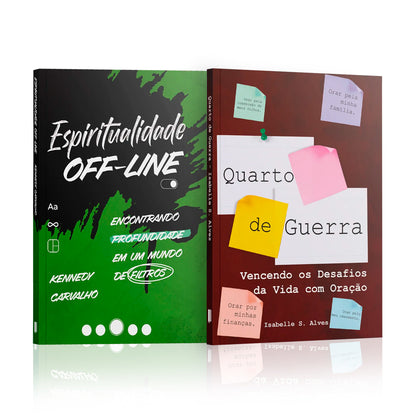 Kit 2 Livros - Conexão Espiritual Com Deus - Espiritualidade Off-line + Quarto de Guerra | Isabelle S. Alves