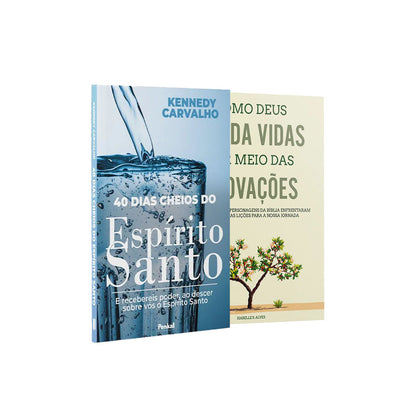 Kit 2 Livros - Crescimento Espiritual - 40 Dias Cheios do Espírito Santo + Como Deus Molda Vidas por Meio das Provações