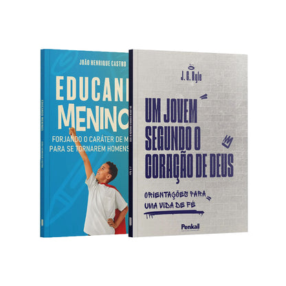 Kit 2 Livros - Criando Homens de Deus | Educando Meninos + Jovem Segundo o Coração de Deus