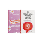 Kit 2 Livros -  Deus é a Minha Força - Eu, Minhas Lutas Internas e Deus + Devocional de Toda Garota Rosa Claro