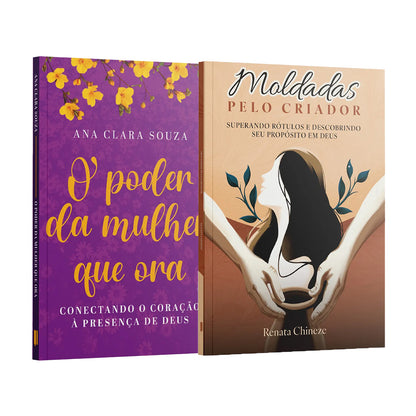Kit 2 Livros - Entre Lágrimas e Milagres | Moldadas pelo Criador + O poder da mulher que ora
