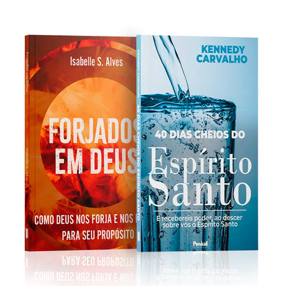 Kit 2 Livros - Forjando Almas | Forjados em Deus + 40 Dias Cheios do Espírito Santo | Kennedy Carvalho