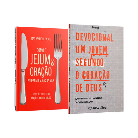 Kit 2 Livros -  Jovens Crescendo em Fé Com Oração e Jejum