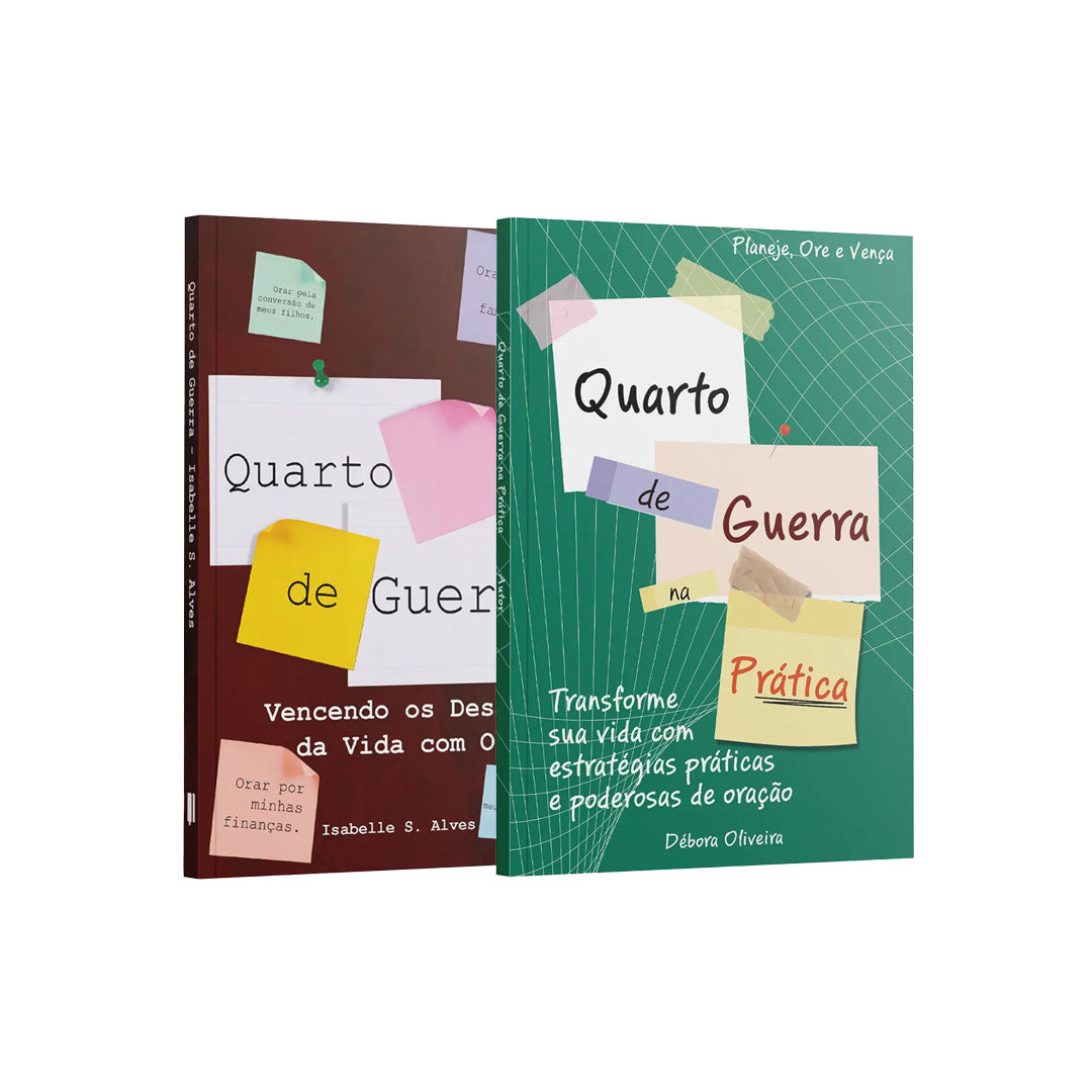 Kit 2 Livros - Orando com Estratégia | Quarto de Guerra + Quarto de Guerra na Prática
