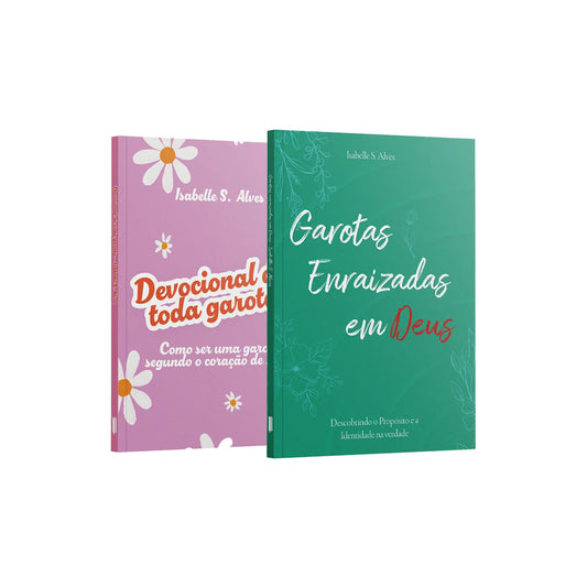 Kit 2 Livros -  Raízes de Esperança - Garotas Enraizadas em Deus + Devocional de Toda Garota Rosa Claro