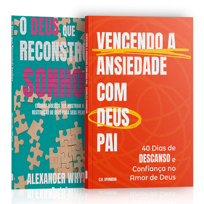 Kit 2 Livros - Vencendo a Ansiedade com Deus Pai: Caminhando em Paz Sob as Promessas de Deus