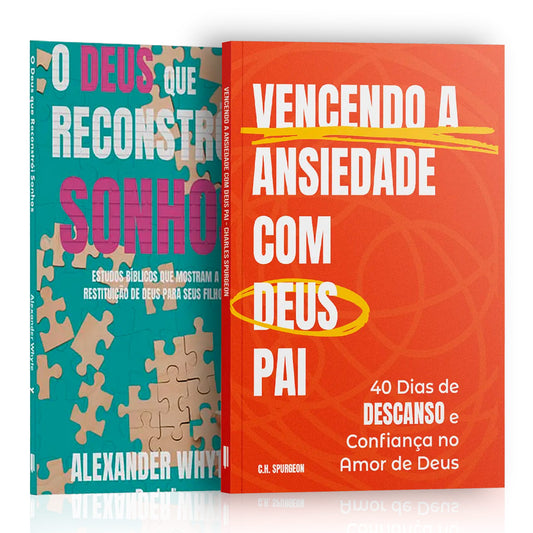 Kit 2 Livros - Vencendo a Ansiedade com Deus Pai: Caminhando em Paz Sob as Promessas de Deus