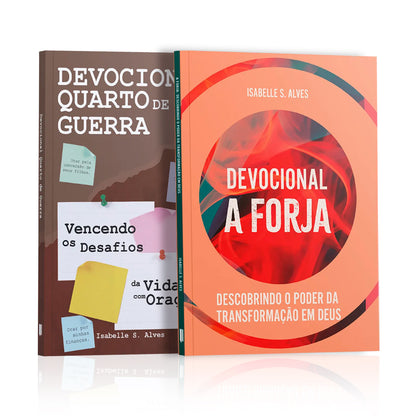Kit 2 Livros - Vidas Forjadas na Fé | Devocional A Forja e Devocional Quarto de Guerra
