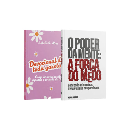 Kit 2 Livros -  Vivendo Sem Medo - O Poder da Mente: A Força do Medo + Devocional de Toda Garota Rosa Claro