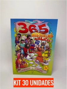 Kit 30 Livros - 365 Histórias Bíblicas | Ilustrada e Narradas