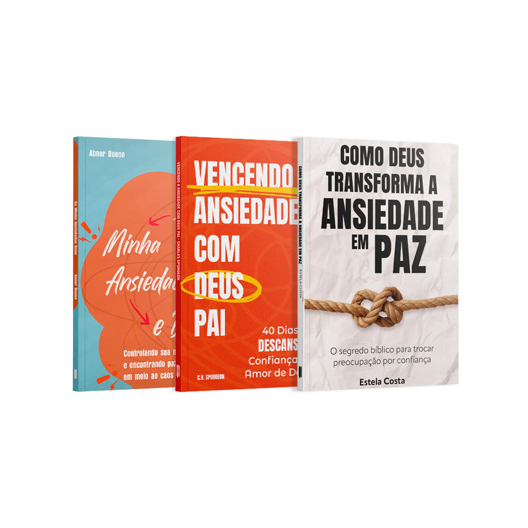 Kit 3 Livros | Além da Ansiedade