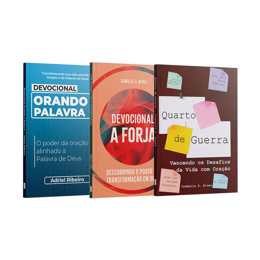 Kit 3 Livros - Corações Forjados em Deus | A Forja + Orando a Palavra + Quarto de Guerra