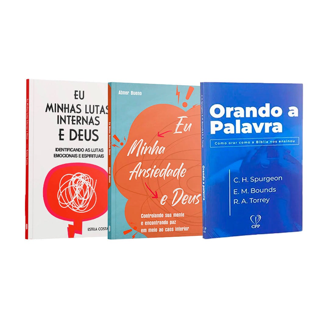 Kit 3 Livros - Eu, Minha Libertação e Deus