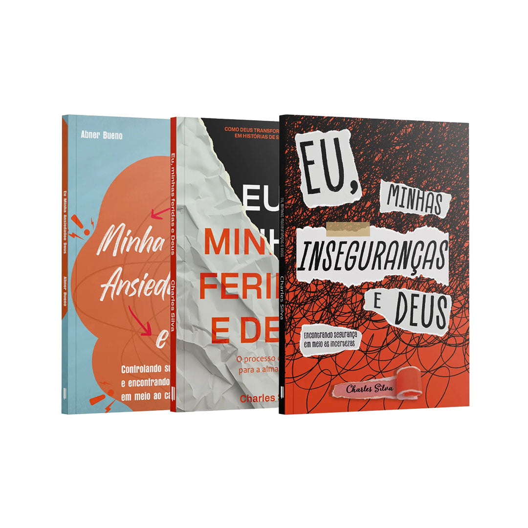 Kit 3 Livros - Eu, minhas escolhas e Deus | Eu, Minha ansiedade, Eu, minhas feridas, Eu, minhas inseguranças e Deus
