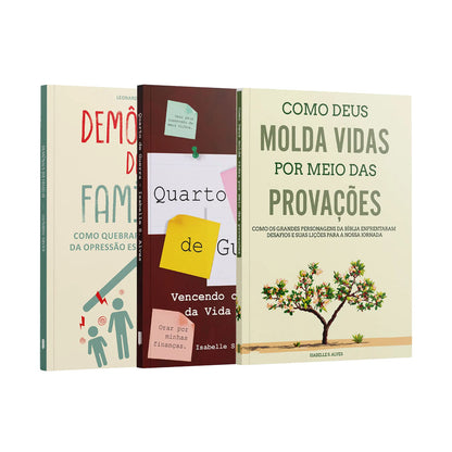 Kit 3 Livros - Famílias Restauradas | Demônios da Família + Como Deus Molda Vidas  + Quarto de Guerra
