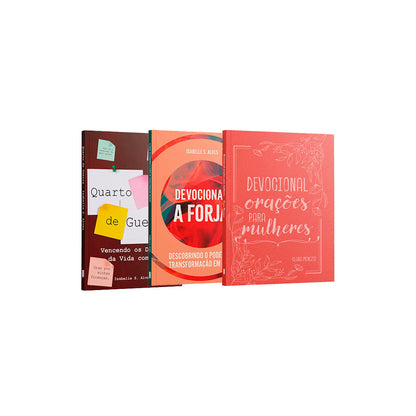 Kit 3 Livros -  Forte | Devocionais Para uma Vida Com Deus
