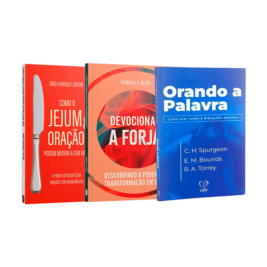Kit 3 Livros - Oração com Deus Pai | Porções Diárias de Fé